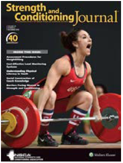 Figure 1. December 2018 cover of The Strength and Conditioning Journal depicting an Olympic weightlifter maximally opening the jaw